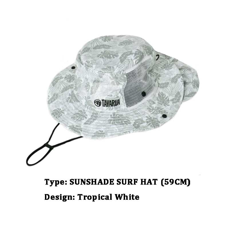 Sunshade Surf Hat - Tropical White